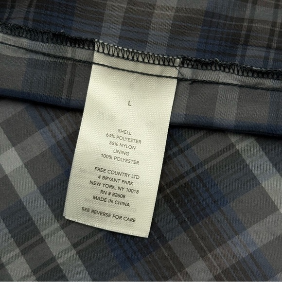 Free Country Men’s Excursion Roll Tab Hiking Performance Button Down Shirt Large - Picture 10 of 13